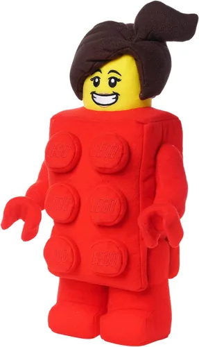 Vista 2 de LEGO Minifigure Brick Suit Girl - Personaje de peluche de 13 pulgadas