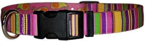 Vista 20 de Yellow Dog Design Collar de perro con rayas navideñas, tamaño grande, 1 pulgada de ancho