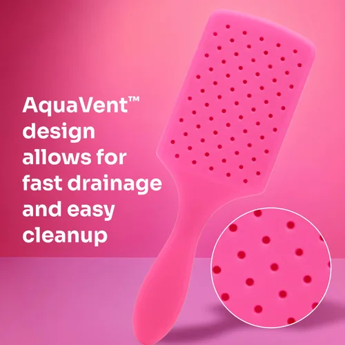 Vista 8 de Wet Brush Cepillo desenredante para el cabello, exclusivo de Amazon, cerdas IntelliFlex ultrasuaves con diseño AquaVent, ideal para tratamiento
