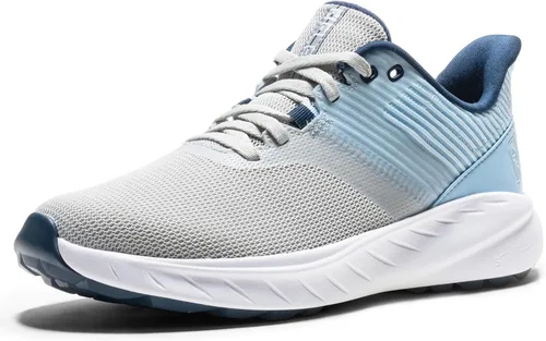 Vista 4 de FootJoy FJ Flex - Zapatos de golf para mujer, estilo de temporada anterior Gris/Blanco/Lavanda