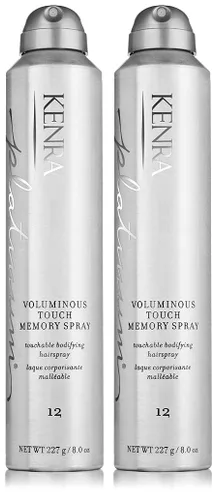 Vista 7 de Kenra Platinum Voluminous Touch Memory Spray 12 Laca corporal para el cabello Memoria Sytle duradera durante 96 horas Volumen suave y táctil