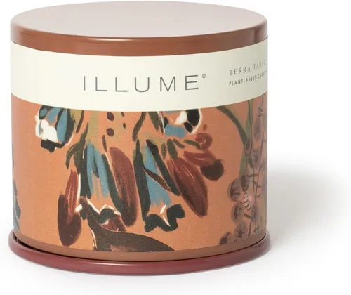 Vista 28 de Illume, Vela Leche de Coco Mango Demi Vanity Tin 3 onzas