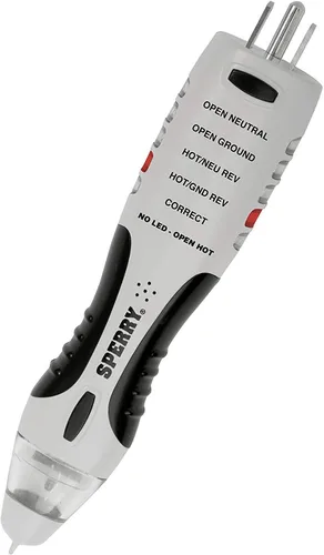 Vista 10 de Sperry Instrumentos VD7504GFI Detector de voltaje sin contacto doble control 2-en-1 + GFCI Analizador de circuito de salida, indicadores visuales