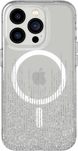 Vista 8 de tech21 iPhone 14 Evo Sparkle compatible con MagSafe® - Funda brillante y resistente a los arañazos con protección contra caídas de 12 pies