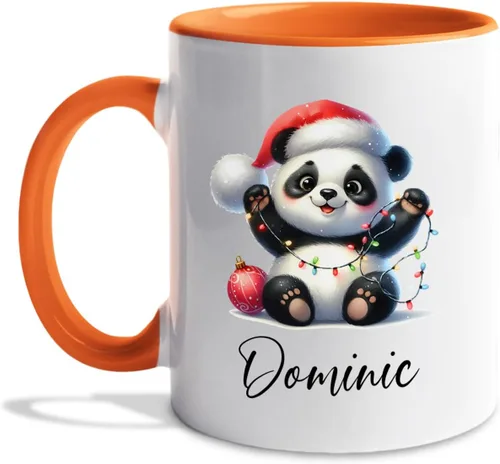 Vista 11 de Taza de café de Papá Noel con nombre personalizado – Taza de Papá Noel personalizada, 11 onzas y 15 onzas, bonita taza de cerámica blanca regalo