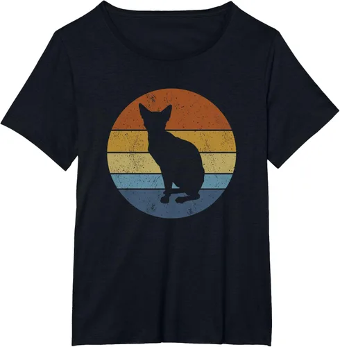Vista 23 de Sphinx cat lover Sphynx hairless cat breed camiseta naked cat Negro