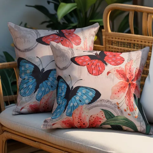 Vista 48 de Decozen Fundas de almohada decorativas con estampado de pájaros con diseño floral para decoración del hogar, sala de estar y dormitorio, funda