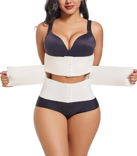 Vista 2 de VENDAU Entrenador de cintura para mujer, faja moldeadora de cintura para el vientre inferior, faja moldeadora de cintura, corsé de control