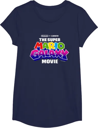 Vista 5 de Camiseta con el logotipo de la película Super Mario Galaxy
