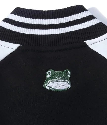 Vista 6 de Niepce Inc Chaqueta universitaria de béisbol bordada japonesa para hombre