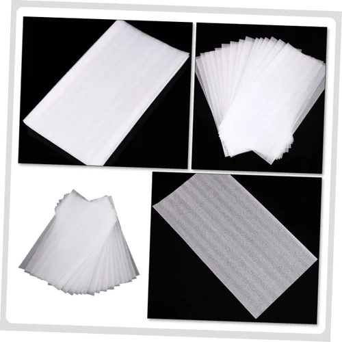 Vista 7 de FRCOLOR Kit de 150 hojas de tinte para el cabello con resaltador de algodón perla, cepillo, cuenco, tiras de papel de aluminio, balayage blanco