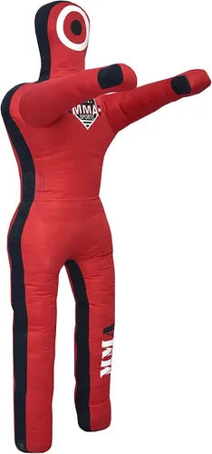 Vista 18 de MMA Deportes Brasileño JIU Jitsu Grappling Sumisión Lanzamiento Maniquí Punzonado Bolsa Pesada Kick Boxing Dummies SIN LLENAR Gris