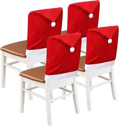 Vista 40 de Fundas para Sillas de Comedor, Juego de Fundas para Sillas de Comedor de 4 Piezas, Fundas Elásticas para Sillas de Cocina, Fundas para Sillas