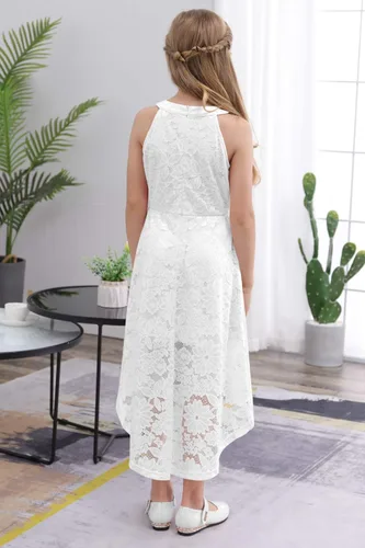 Vista 2 de GORLYA Elegante vestido de fiesta de cumpleaños para niña de 4 a 14 años