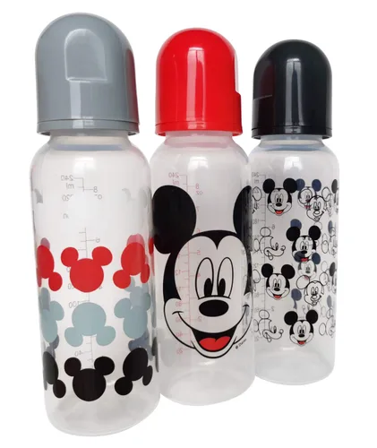 Vista 7 de Cudlie Disney Baby Boy Mickey Mouse - Paquete de tres biberones de 5 onzas, Mickey Friends