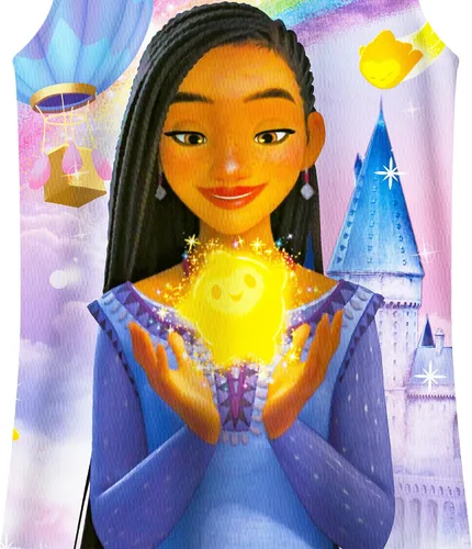 Vista 5 de QAQGood Girls Princess Costume Dress up for Girl Cartoon Movie Shirt Dress Kids Home Causal Wear 2-10 Years