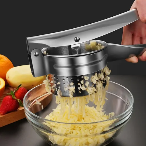 Vista 6 de Exprimidor de limón de acero inoxidable, exprimidor manual de cítricos, valor por dinero, cómodo agarre ergonómico para extracción eficiente de jugo