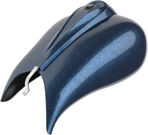 Vista 38 de Cubiertas de tanque estiradas con consola de tablero y tapa de tanque de combustible, cubiertas de combustible de galón para Harley Touring Whisky