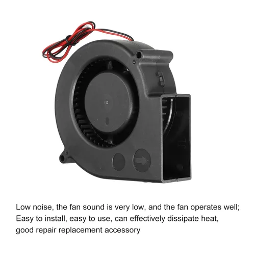 Vista 5 de MECCANIXITY Ventilador de enfriamiento sin escobillas DC Ventilador Enfriador 9733 3.819x3.819x1.299 in Turbina Turbo Dual Ball Bearing Ventilador