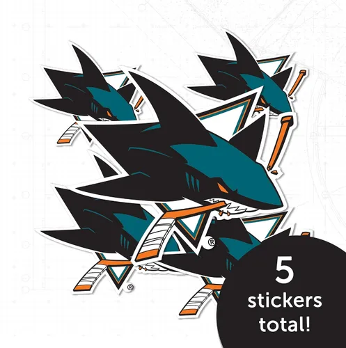 Vista 4 de Desert Cactus San Jose Sharks Team NHL National Hockey League - Calcomanía de vinilo para botella de agua para laptop, álbum de recortes