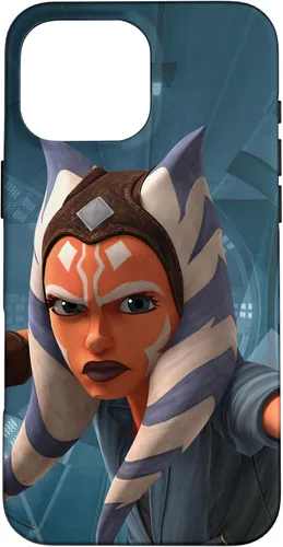 Vista 19 de Carcasa azul Ahsoka Tano para iPhone 13 Pro Max Star Wars The Clone Wars
