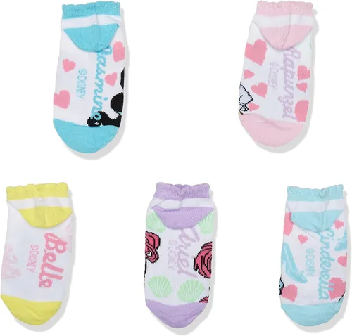 Vista 3 de Disney Princess - Pack de 5 calcetines para niñas