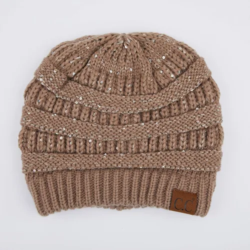 Vista 374 de C.C Trendy Warm Chunky Soft Stretch Cable Knit Beanie
