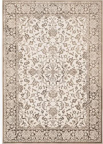 Vista 6 de SAFAVIEH Noble Collection - Alfombra de pasillo, 2 pies 2 pulgadas x 6 pies, marrón y crema, diseño de viscosa envejecida, ideal para zonas de alto