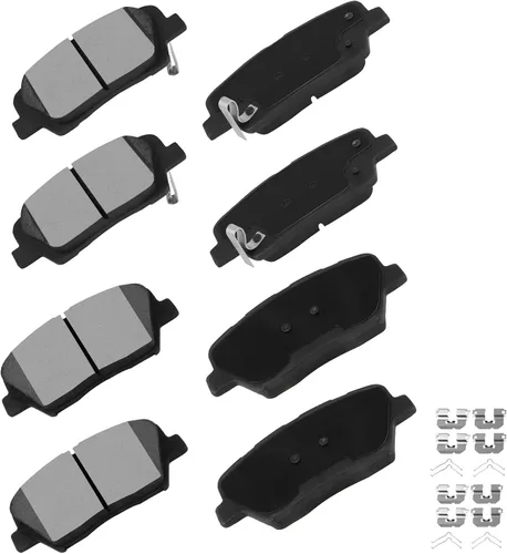 Vista 19 de cciyu Juego de pastillas de freno delanteras de cerámica profesional D681 para BMW 530i, 97-03 para BMW 540i, 95 97-01 para BMW 740i, 95-01 para BMW