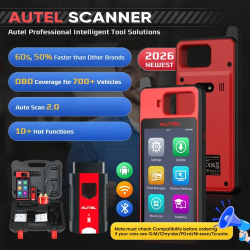 Vista 11 de Autel MaxiIM KM100 (X), 2026 OBD2 Scanner with Lifetime Free Updates