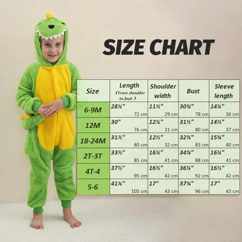 Vista 6 de Seawhisper Disfraces de animales pequeños para niños, disfraz de dinosaurio para niños y niñas