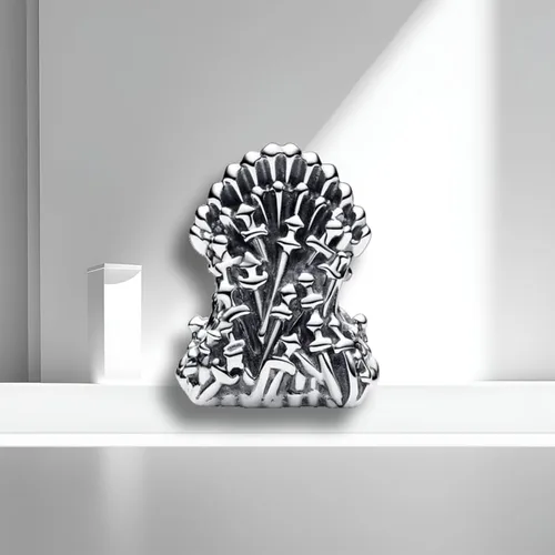 Vista 2 de polengju Games The Iron Throne Direwolf - Dijes para mujer, collar de plata de ley 925 con circonita cúbica 5A, colección de joyas para el día