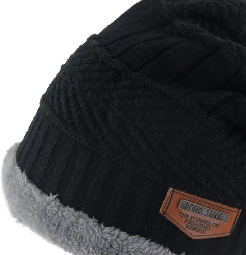 Vista 5 de Muryobao Gorro de invierno grueso y cálido para mujer