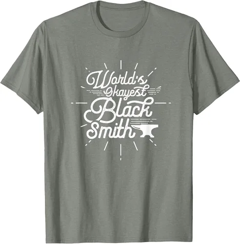 Vista 86 de Blacksmith Blacksmithing Forge Metalsmith Forging T-Shirt Asphalt Grey