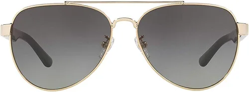 Vista 2 de Tory Burch TY6070 - Gafas de sol 327111-57 - gradiente gris Lt TY6070-327111-57 Metal dorado claro brillante