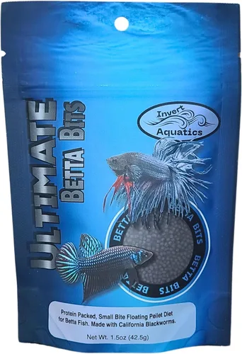 Vista 4 de Betta Bits - Paquete variado de 3 alimentos Betta diferentes, color extremo, máximo y aumento