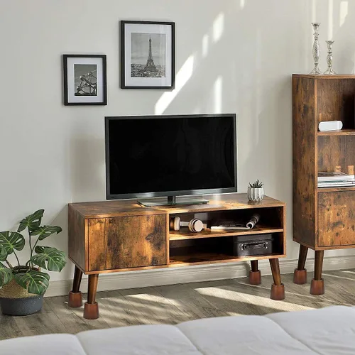 Vista 5 de Juego de 6 elevadores de madera redondos de 3 pulgadas para muebles, elevadores de madera resistentes para marco de cama, mesa, sofá, escritorio