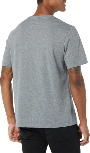 Vista 3 de Tienda Essentials Camiseta de manga corta con cuello en V para hombre (disponible en tallas grandes y altas), paquete de 2