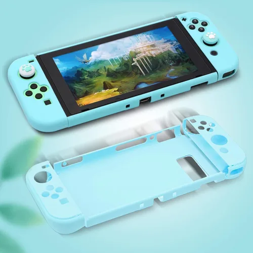 Vista 6 de Switch Case Animal Crossing, Switch Animal Crossing Bundle, Animal Crossing Nintendo Switch Case, Thumb Grips, Headphone Adapter, Switch Stand