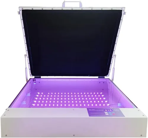 Vista 4 de Mesa precisa 20" x 24" 80W vacío LED unidad de exposición UV profesional LED máquina de exposición al vacío