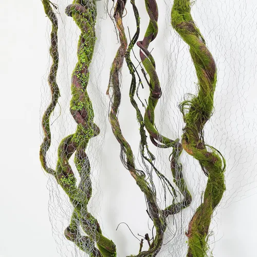 Vista 8 de Ramas de árbol artificiales suaves de espuma EVA mediana de 70.86", ramitas de tronco grueso, enredaderas falsas de liana ratán para colgar