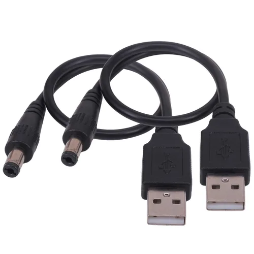 Vista 7 de [Paquete de 2 unidades de 0.8 ft USB 3.1 tipo C USB-C macho a CC 5.5X2.0.197 in macho Power Jack Extensión Cable adaptador de cable de carga