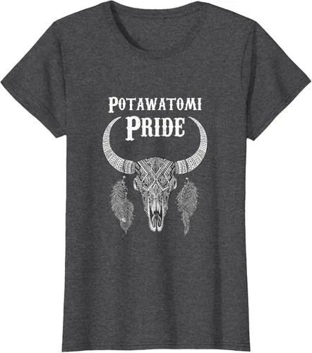 Vista 6 de Potawatomi Pride Tribe Native American Indian Buffalo Camiseta