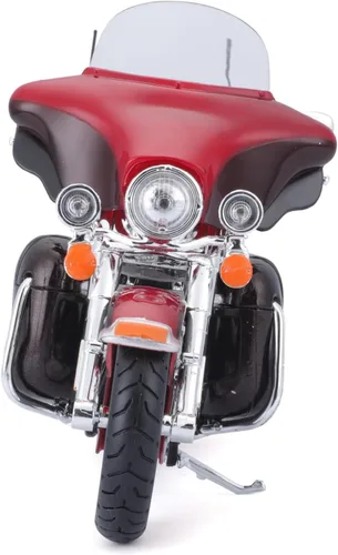 Vista 6 de Motocicleta Harley Davidson FLHTK Electra Glide modelo 2013, roja, versión ultralimitada, 1/12 de Maisto 32323.