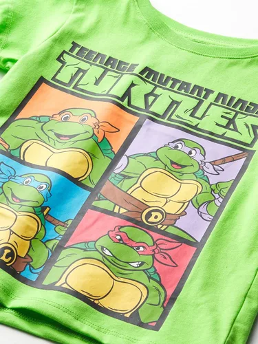 Vista 2 de Teenage Mutant Ninja Turtles boys Short Sleeve Graphic T-shirt
