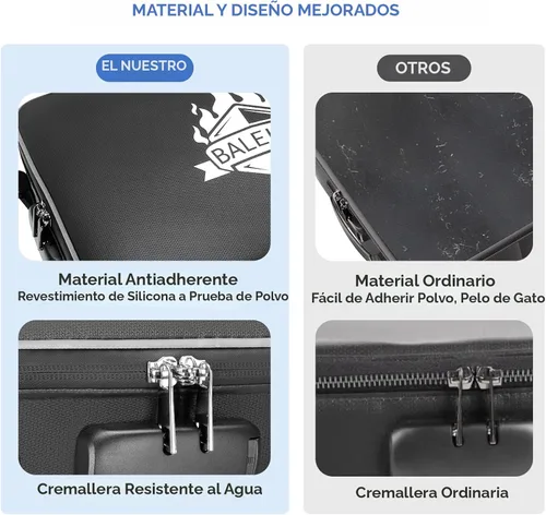 Vista 7 de BALEINE Caja de Documentos Ignífuga con Cerradura, Bolsa de Documentos Ignífuga Portátil Impermeable Cajas de Archivos Ignífugas para Documentos