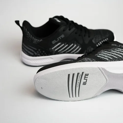 Vista 4 de ELITE Zapatos de bolos Freedom Athletic con cordones para hombre con suela deslizante universal para jugadores diestros o zurdos