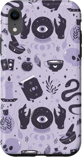 Vista 8 de Funda para iPhone 14 Witch's Essentials Pattern Witchy Design Halloween