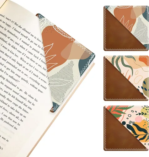 Vista 25 de Marcadores de Cuero Personalizados, Accesorios de Libro Divertidos y Lindos para Amantes de la Lectura, Marcadores de Páginas Irrompibles