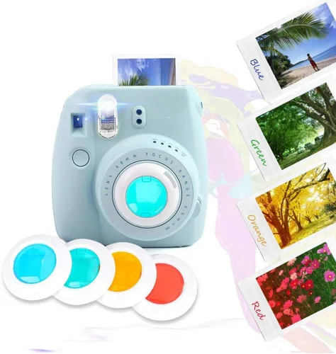Vista 7 de Juego de filtros de flash de cámara instantánea de 4 colores para mini 7S/8/8+/9 (puro)